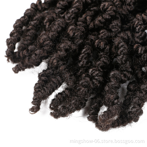 8inch spring twist hair 12 inch  65g natural ombre pre twis